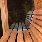 SaunaLife Model E8G Sauna Barrel Glass Front 3