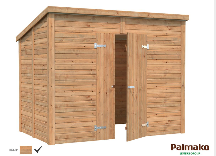 Palmako Leif Wood Storage Shed