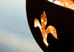 Fire Pit Art Fleur de Lis 8