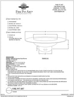 Fire Pit Art Magnum with Lid 24