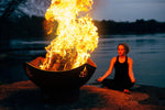 Fire Pit Art Namaste 1