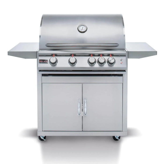 Blaze Freestanding Premium LTE Marine Grade 32-Inch 4-Burner Gas Grill With Rear Infrared Burner & Grill Lights