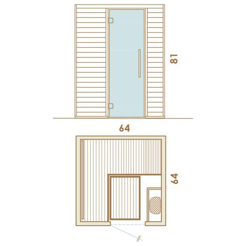 Auroom Baia Aspen Traditional Sauna