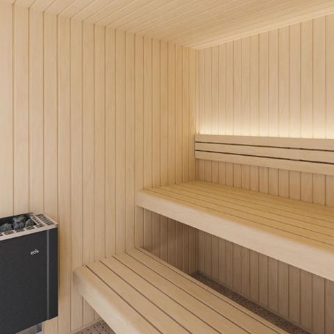 Auroom Emma Glass Cabin Sauna Kit 2