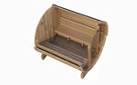 SaunaLife Model E8G Sauna Barrel Glass Front 5