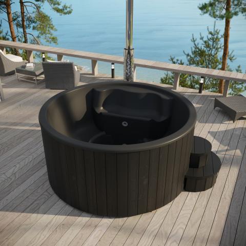 SaunaLife Model S4B Wood-Fired Hot Tub