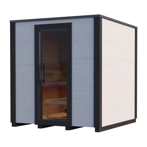 Auroom Garda Outdoor Cabin Sauna | Translucent White 1