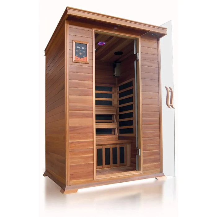 SunRay Sierra 2 Person Indoor Infrared Sauna with Carbon Heaters
