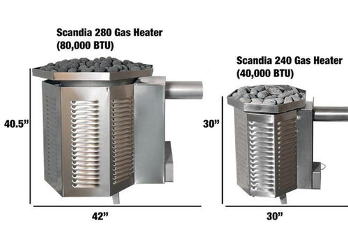 Scandia 40K BTU Gas Sauna Heater 5