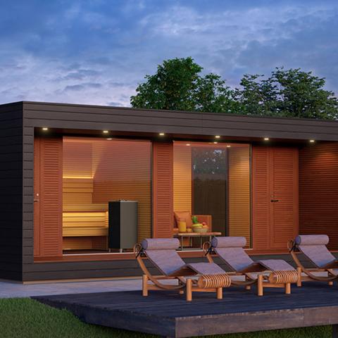 Auroom Natura Cabin Sauna Kit | Outdoor Modular 5