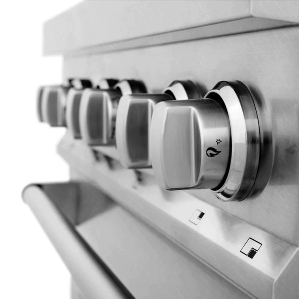 ZLINE Kitchen and Bath 30 in. Professional Gas Burner/Electric Oven in DuraSnow® Stainless 7