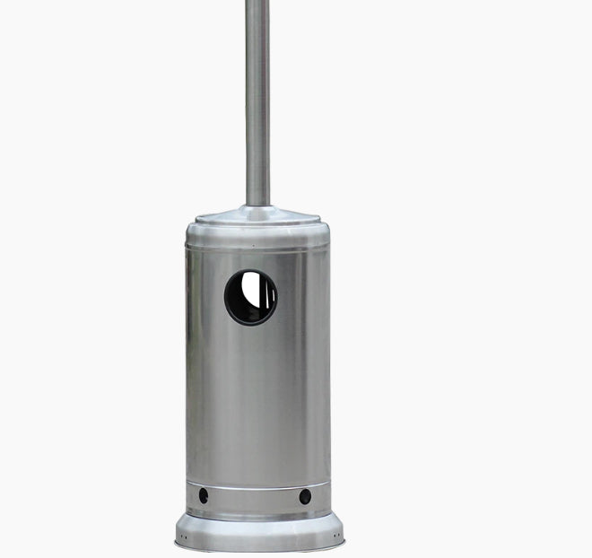 RADtec 96" Real Flame Natural Gas Patio Heater - Stainless Steel Finish