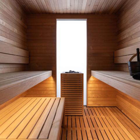 Auroom Garda Outdoor Cabin Sauna | Translucent White 3
