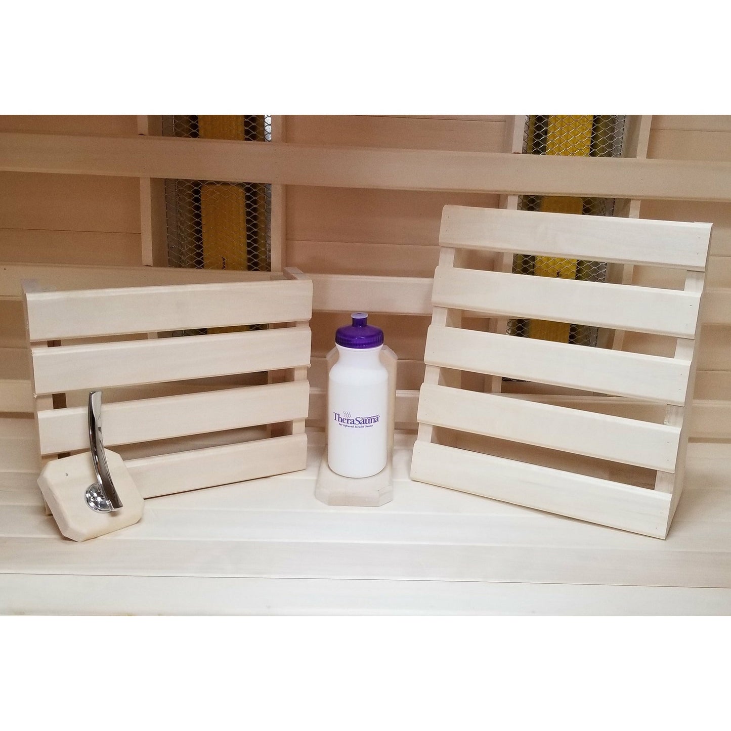TheraSauna 3-Person Corner Infrared Sauna - Natural Finish