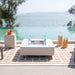 Annecy White Marble Fire Pit