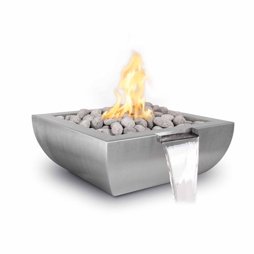 The Outdoor Plus Avalon Stainless Steel Fire & Water Bowl 1