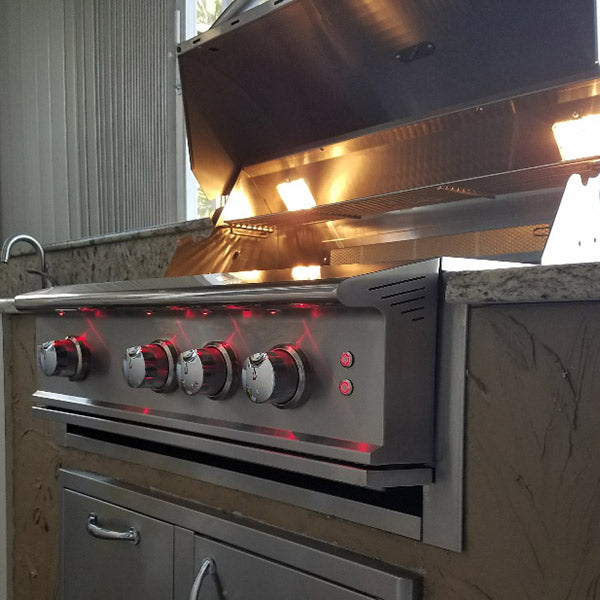 Blaze Professional LUX 34-Inch 3-Burner Built-In Grill With Rear Infrared Burner