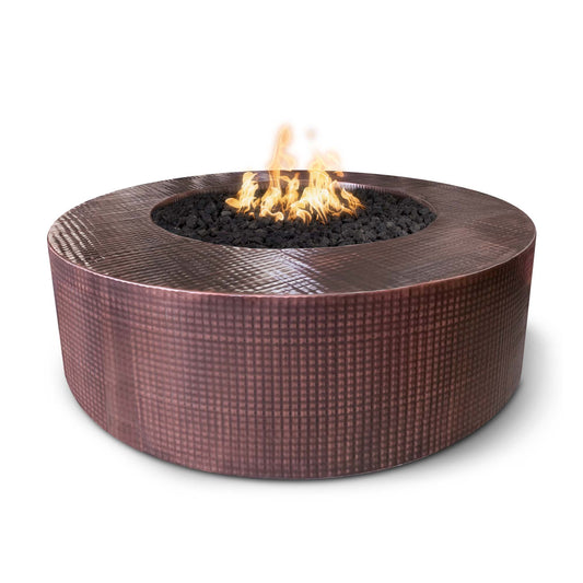 The Outdoor Plus 18" Tall Unity Hammered Copper Fire Pit