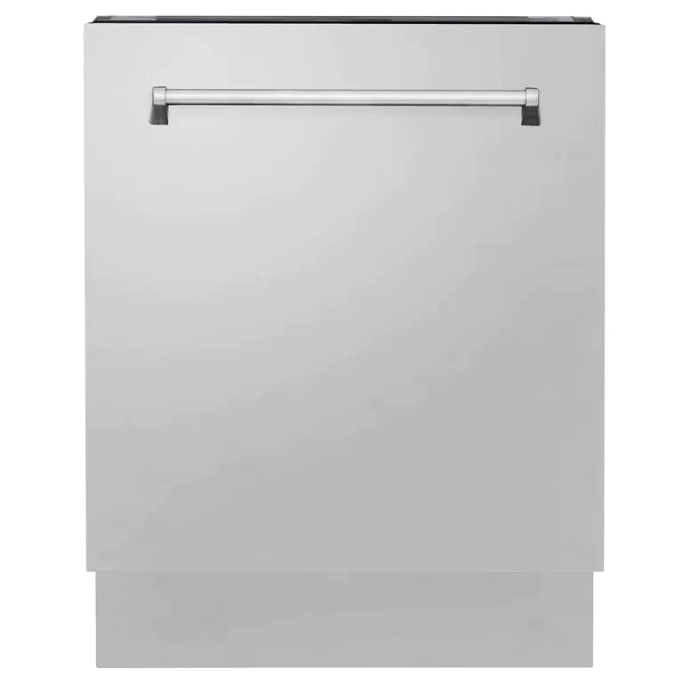 ZLINE Kitchen Package with Refrigeration, 48" Stainless Steel Gas Range, 48" Convertible Vent Range Hood and 24" Tall Tub Dishwasher 10