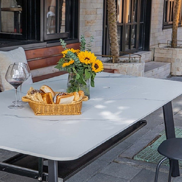 Elementi Plus Oslo Marble Porcelain Dining Table