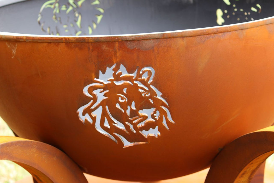 Fire Pit Art Africa's Big Five Wood Burning Fire Pit
