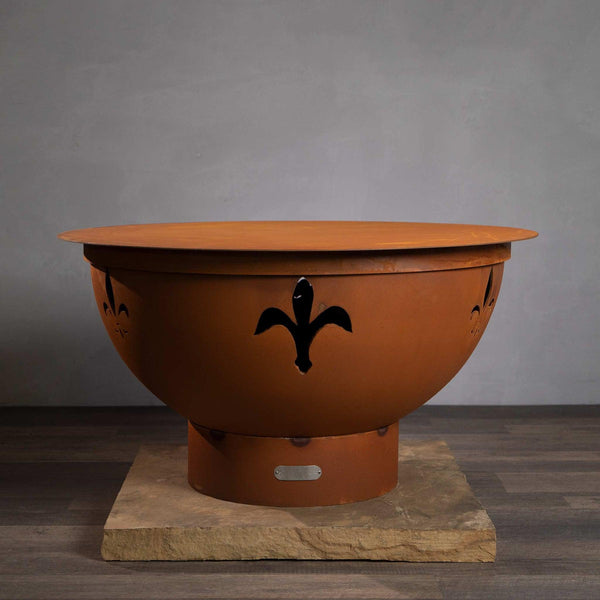 Fire Pit Art Fleur de Lis 14