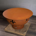 Fire Pit Art Fleur de Lis 20