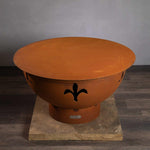 Fire Pit Art Fleur de Lis 21