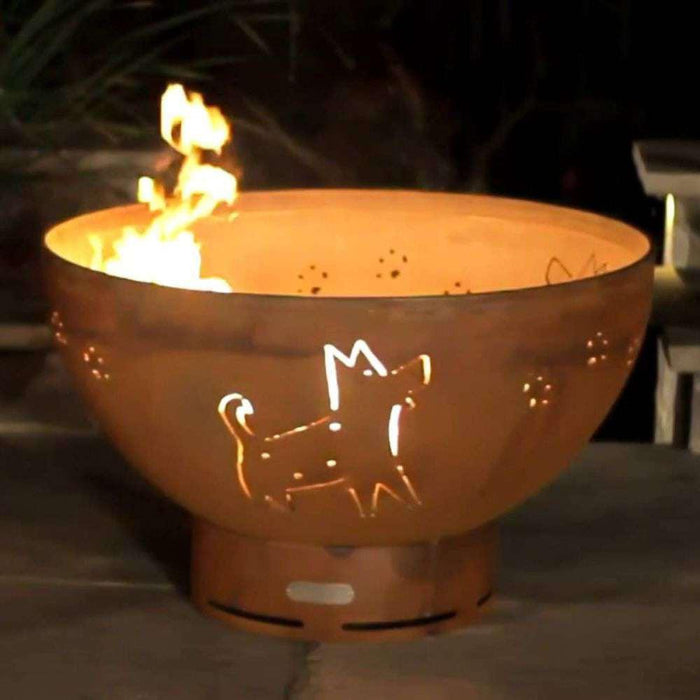 Fire Pit Art Funky Dog Wood Burning Fire Pit