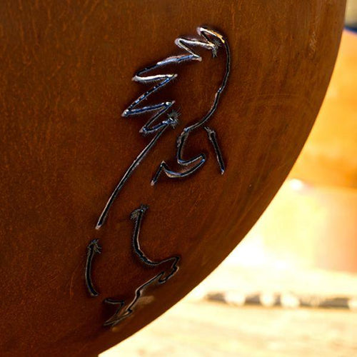 Fire Pit Art Kokopelli 10