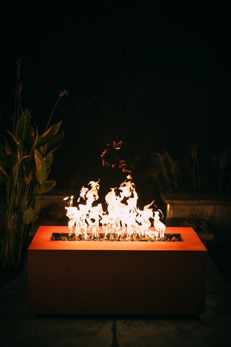 Fire Pit Art Linear 48" Gas Burning Fire Pit