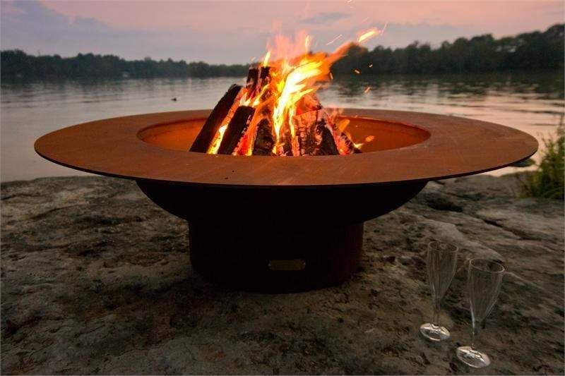 Fire Pit Art Magnum Wood Burning Fire Pit Table