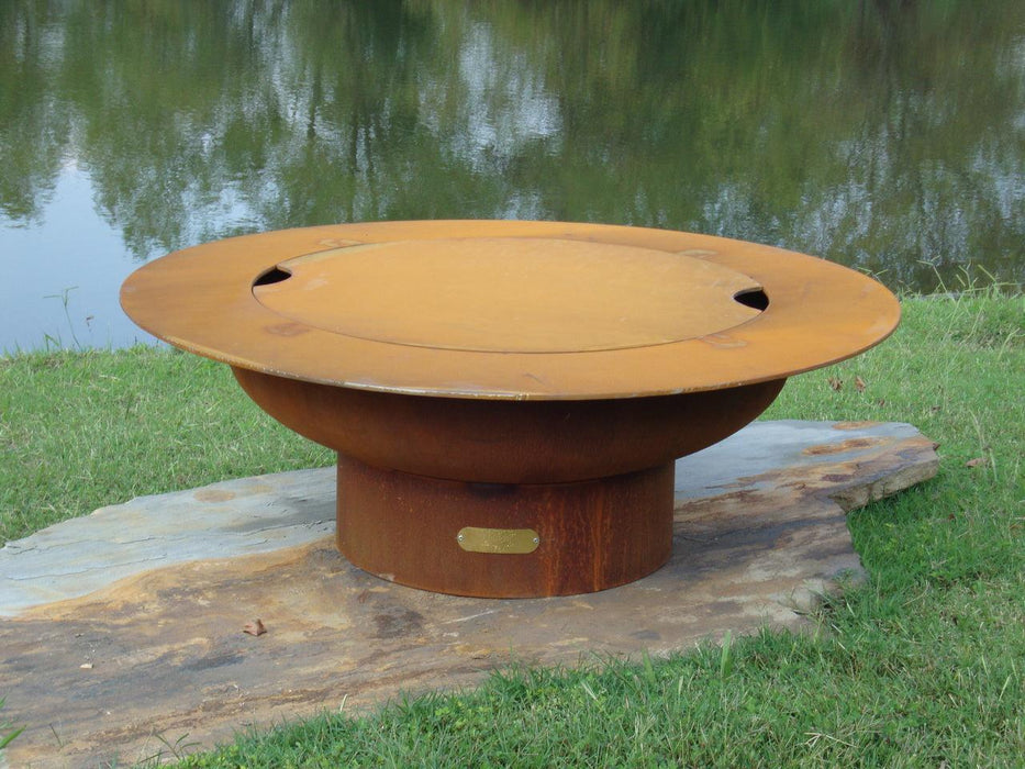 Fire Pit Art Magnum with Lid Wood Burning Fire Pit Table