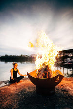 Fire Pit Art Namaste 11