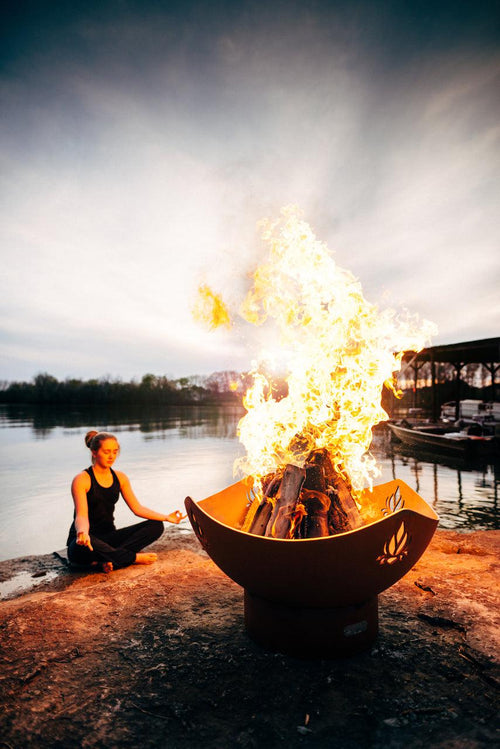 Fire Pit Art Namaste 11