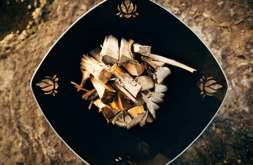 Fire Pit Art Namaste 6