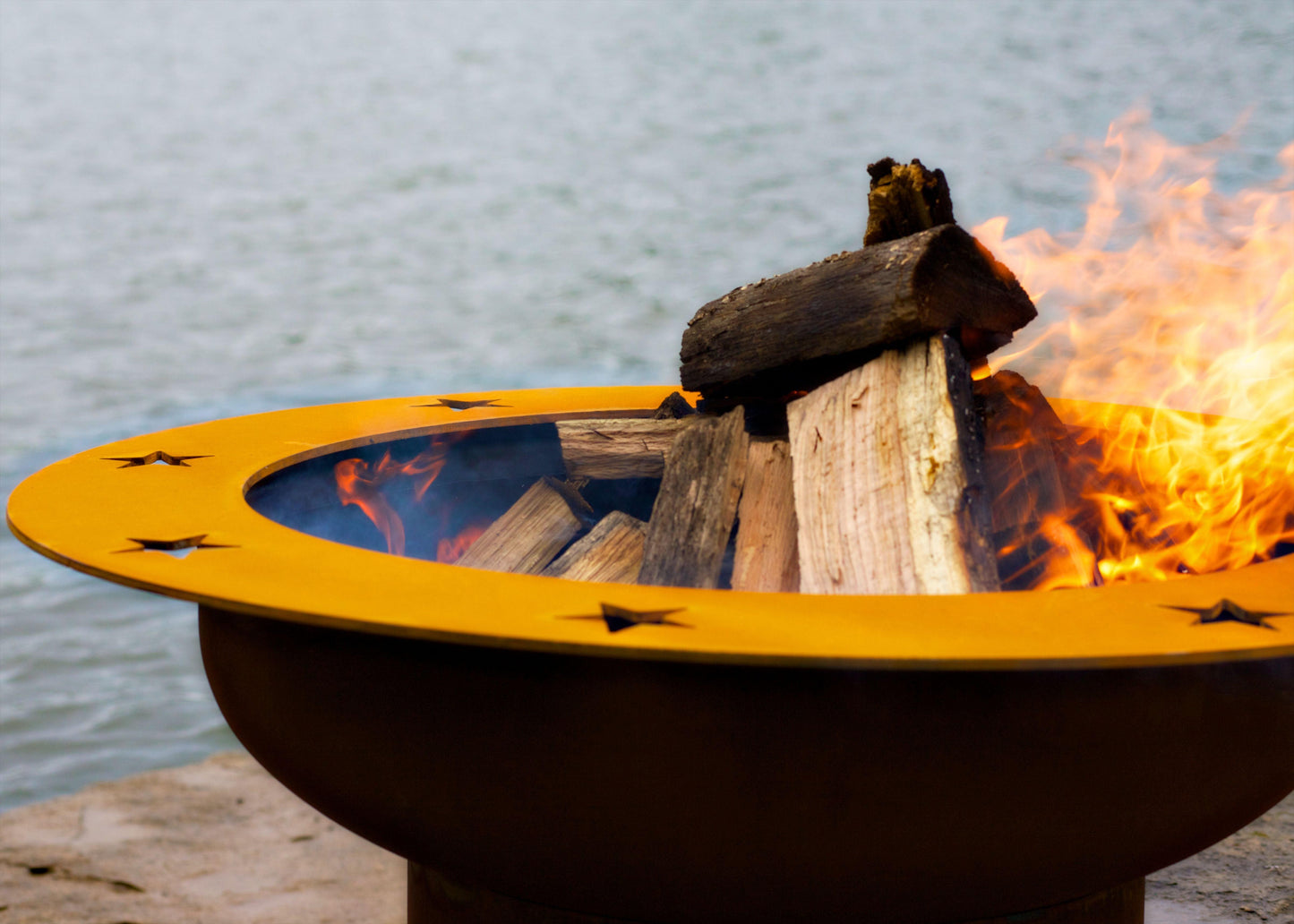 Fire Pit Art Saturn