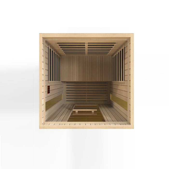 Maxxus "Serenity"  Dual Tech 2 person Low EMF FAR Infrared Sauna Canadian Hemlock