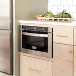 ZLINE 36" Kitchen Package with Stainless Steel Dual Fuel Range, Range Hood, Microwave Drawer and Dishwasher 5