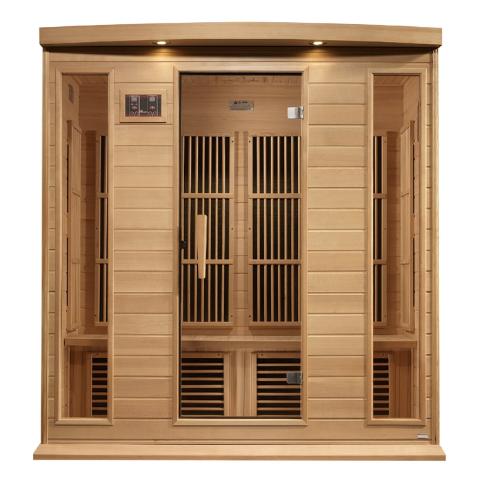 Maxxus 4 Person Near Zero EMF FAR Infrared Sauna - Canadian Hemlock