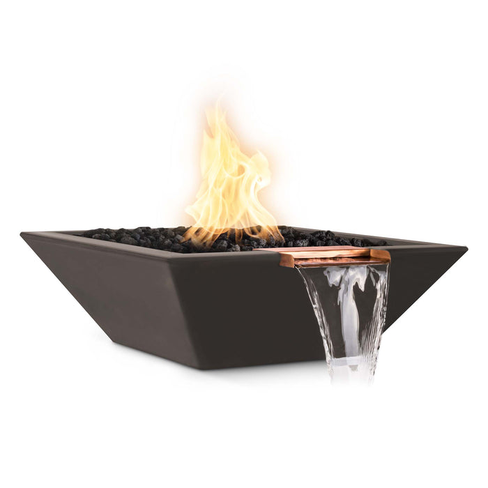 The Outdoor Plus Maya Concrete Fire & Water Bowl