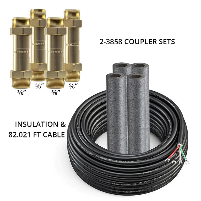 MRCOOL DIYCOUPLER-38 + DIYCOUPLER-58 (Two Sets) w/75 ft of Communication Wire