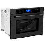 ZLINE Kitchen Package with 36" Black Stainless Steel Rangetop and 30" Single Wall Oven9