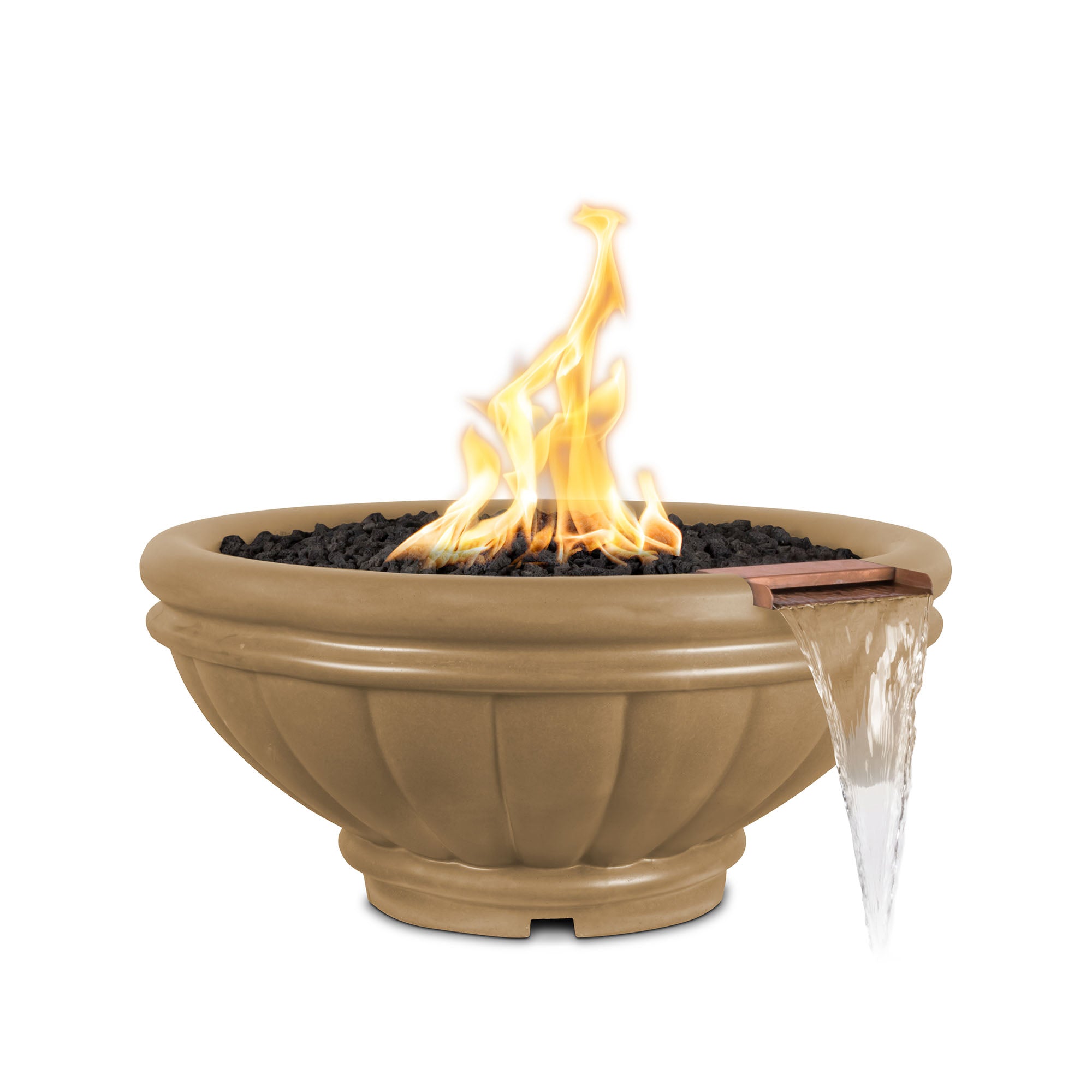 The Outdoor Plus Roma Concrete Fire & Water Bowl 1