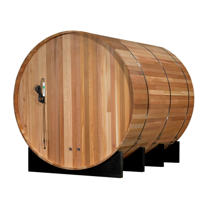2022 Golden Designs "Marstrand" 6 Person Barrel Traditional Steam Sauna - Canadian Red Cedar