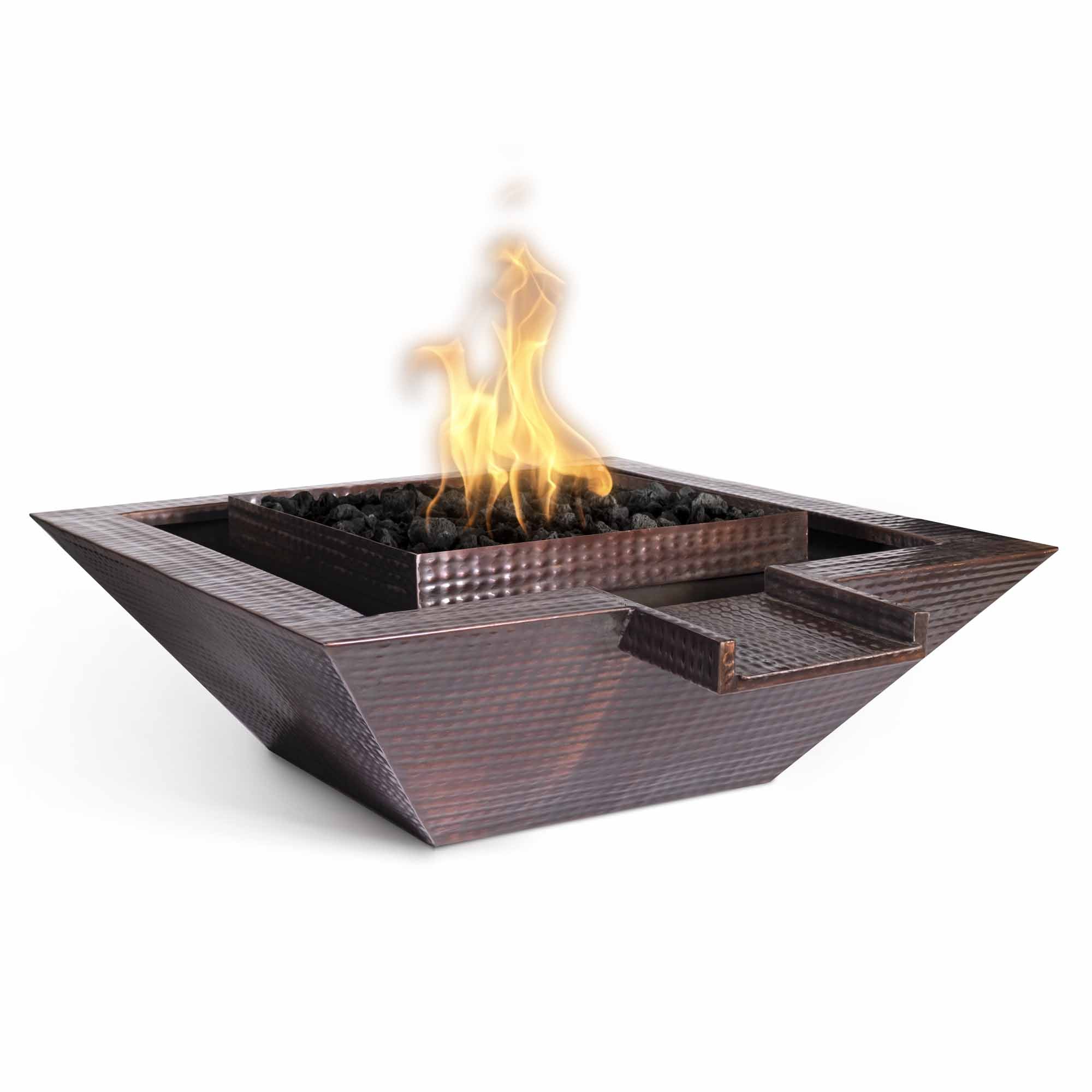 The Outdoor Plus Maya Gravity Spill Copper Fire & Water Bowl 1