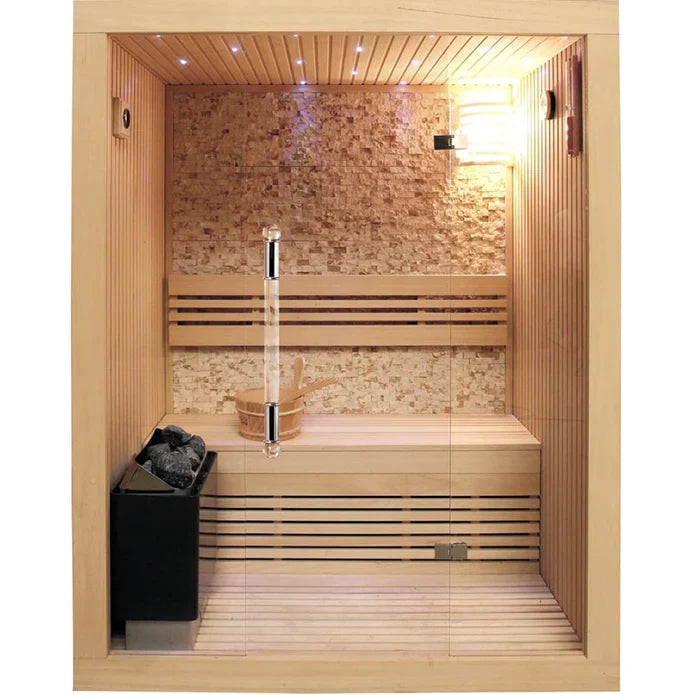 SunRay Rockledge 200LX 2 Person Luxury Traditional Sauna