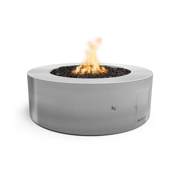 The Outdoor Plus 18" Tall Unity Stainless Steel Metal Fire Pit