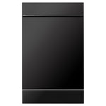 ZLINE 18 Inch Compact Black Stainless Steel Top Control Dishwasher with Stainless Steel Tub and Modern Style Handle1