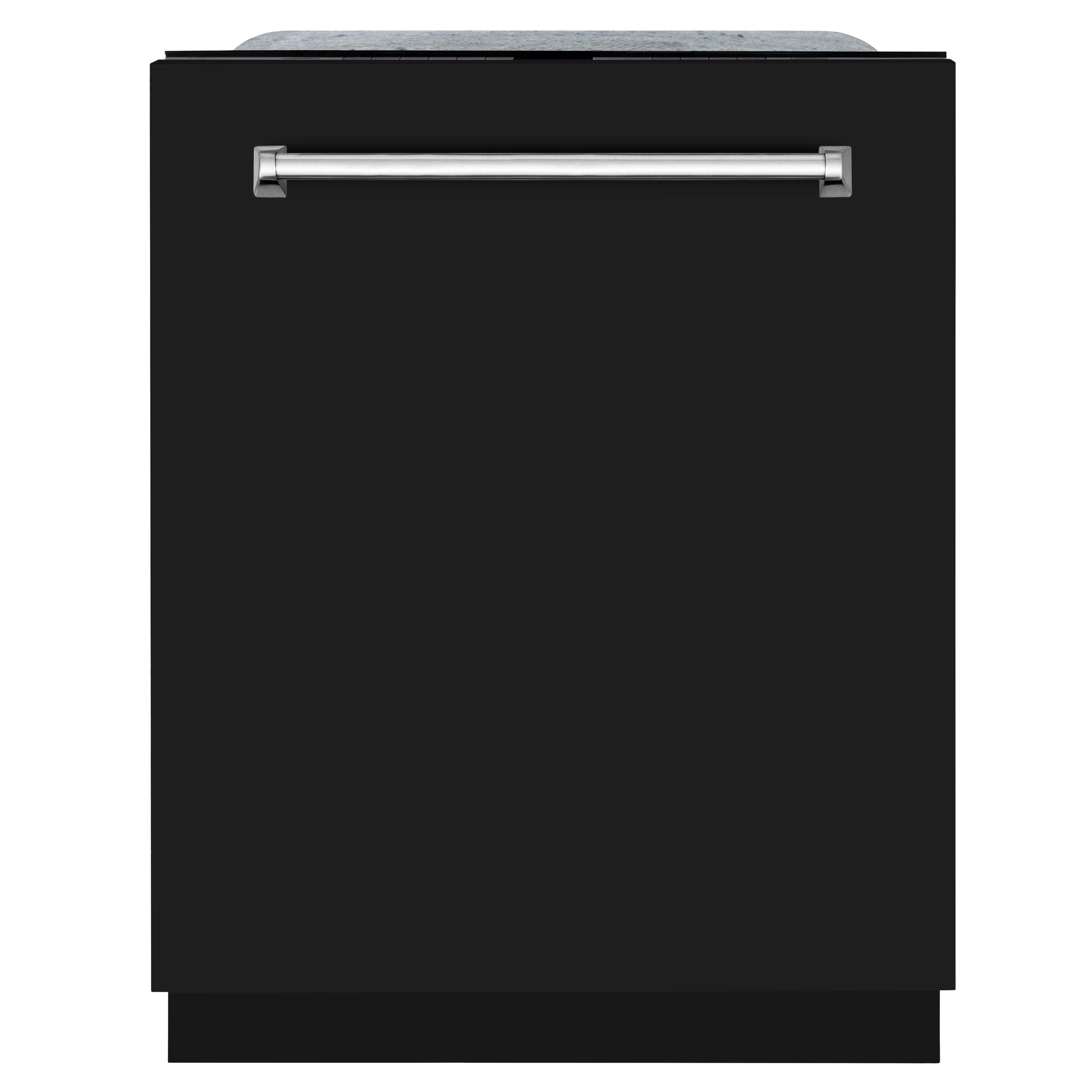 ZLINE 24 In. Monument Series 3rd Rack Top Touch Control Dishwasher in Black Matte, 45dBa 1